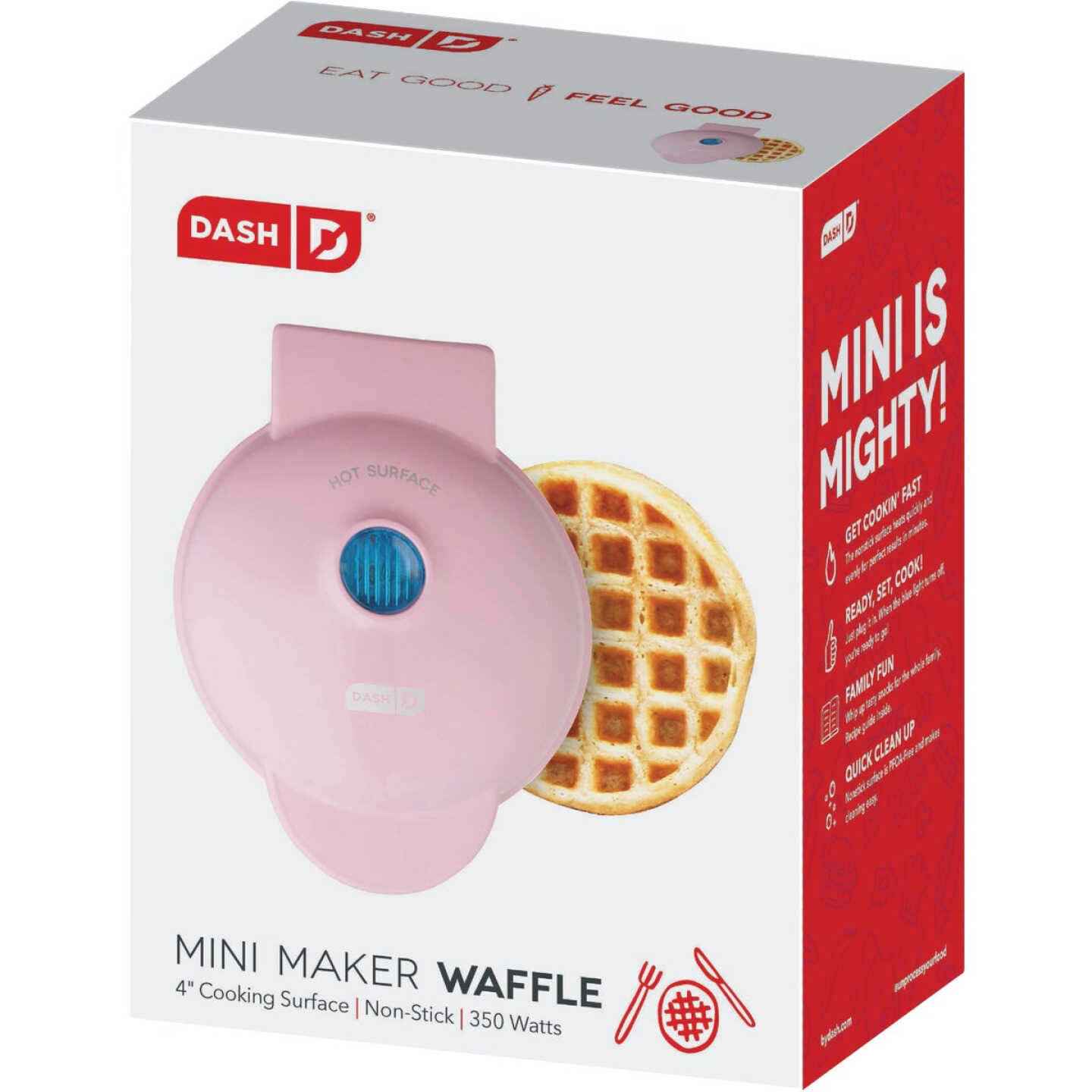 Dash 4 In. Pink Mini Waffle Maker - Pride Home Center